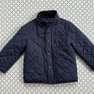 jcrew quilted navy jacket size 3